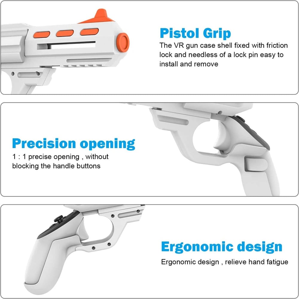 Pistol Attachment for Quest 3/3S